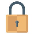 Padlock, restricted access Color Vector icon which can easily modify or edit Royalty Free Stock Photo
