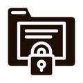 Padlock Site Coding System Vector Icon