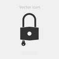 Padlock vector icon Royalty Free Stock Photo