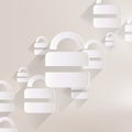 Padlock web icon Royalty Free Stock Photo