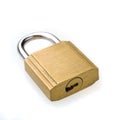 Padlock, white background. Royalty Free Stock Photo