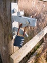 padlocked gate locked rusty grunge nature numbers safe