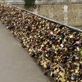 Padlocks as witness of love in Paris