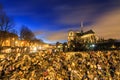 Padlocks blue hour