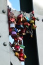 Padlocks on the bridge as a token of love, Frankfurt am Main, Germany Royalty Free Stock Photo