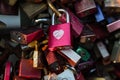 Padlocks on the bridge. Cologne, Germany.