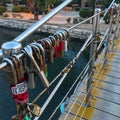 Padlocks on the Bridge Railings