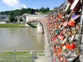 the padlocks bridge in salzburg