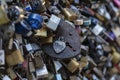 padlocks with names and dates written on them