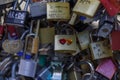 padlocks with names and dates written on them