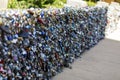 padlocks with names and dates written on them