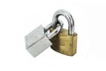 Padlocks white background