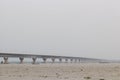 The Padma Multipurpose Bridge is a Multipurpose road-railway bridge across Padma River.