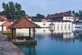 Padmanabhaswamy Temple and pond, Kerala, India