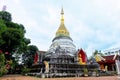 Padoda at Buppharam Temple at Chiangmai, Thailand. Beautiful buddhist temple