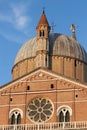 Padova, Italy - August 24, 2017: edifice of Pontifical Basilica of Saint Anthony of Padua. Royalty Free Stock Photo