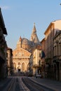 Padova, Italy - August 24, 2017: edifice of Pontifical Basilica of Saint Anthony of Padua. Royalty Free Stock Photo