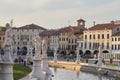 Padova, Italy - August 24, 2017: Plaza de Prato della Valle in Padua. Royalty Free Stock Photo