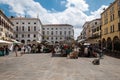 Padova Palazzo della Ragione and Piazza delle Erbe Royalty Free Stock Photo