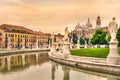 Padova - Prato della Valle square and Santa Giustina basilica -