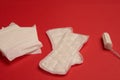 pads hygiene menstruation womens health top view