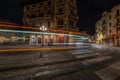 PADUA, ITALY - Apr 01, 2018: Light trails Royalty Free Stock Photo