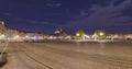 Prato della Valle at night in Padua Italy Royalty Free Stock Photo