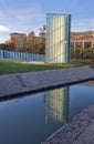 Monument Memory and Light by the canal in Padua Italy