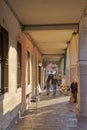 Archway Street in Padua Italy