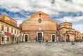 Facade of the roman catholic Cathedral of Padua, Italy