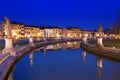 Padua Prato della Valle illuminated at night