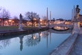 Padua prato della valle at night Royalty Free Stock Photo