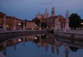 Padua, Prato delle Valle by night, Veneto, Italy