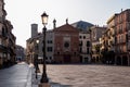 Padua - Scenic morning view on Piazza dei Signori Padua, Veneto, Italy, Europe. Empty square Royalty Free Stock Photo