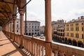 Padua - View on Piazza delle Erbe from the loggia of Palazzo della Ragione in Padua, Veneto, Italy