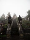 Paduraksa portals entrance stairs stairway staircase at Pura Penataran Agung Lempuyang hindu temple in Bali Indonesia Royalty Free Stock Photo