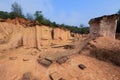 Pae Muang Pee Park,mountain sand and rock in Phrae,Thailand