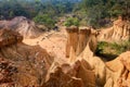 Pae Muang Pee Park,mountain sand and rock in Phrae,Thailand