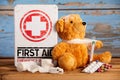 Paediatric First Aid and healthcare concept Royalty Free Stock Photo