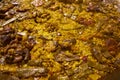 Paella of chicken and rabbit from Valencia Royalty Free Stock Photo