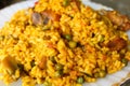 Paella Food Detail Meal Delicious Eating Dinner Cuisine