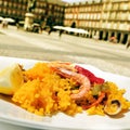 Paella in Plaza Mayor in Madrid, Spain Royalty Free Stock Photo