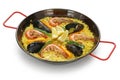 Paella , spanish rice dish Royalty Free Stock Photo