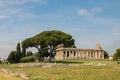 Paestum, originally Poseidon - Siberian colony. Ancient ancient city. The Temple of Athena is a monumental building with columns