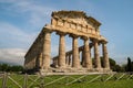 Paestum, originally Poseidon - Siberian colony. Ancient ancient city. The Temple of Athena is a monumental building with columns