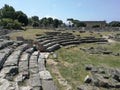 Paestum - Glimpse of the Comitium Royalty Free Stock Photo