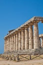 Paestum temple - Italy Royalty Free Stock Photo