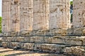 Paestum temple - Italy Royalty Free Stock Photo