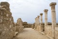 Pafos, Cyprus, archeological site: house of Theseus pillars