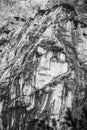 Pagan girl face in Julian Alps